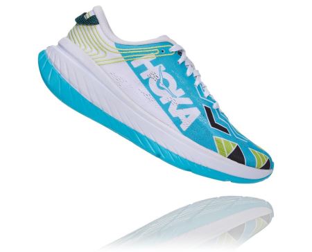 Hoka Ironman Kona Carbon X - Tenis Corrida Estrada Mulher Azuis / Branco | PT-bzIgjmc